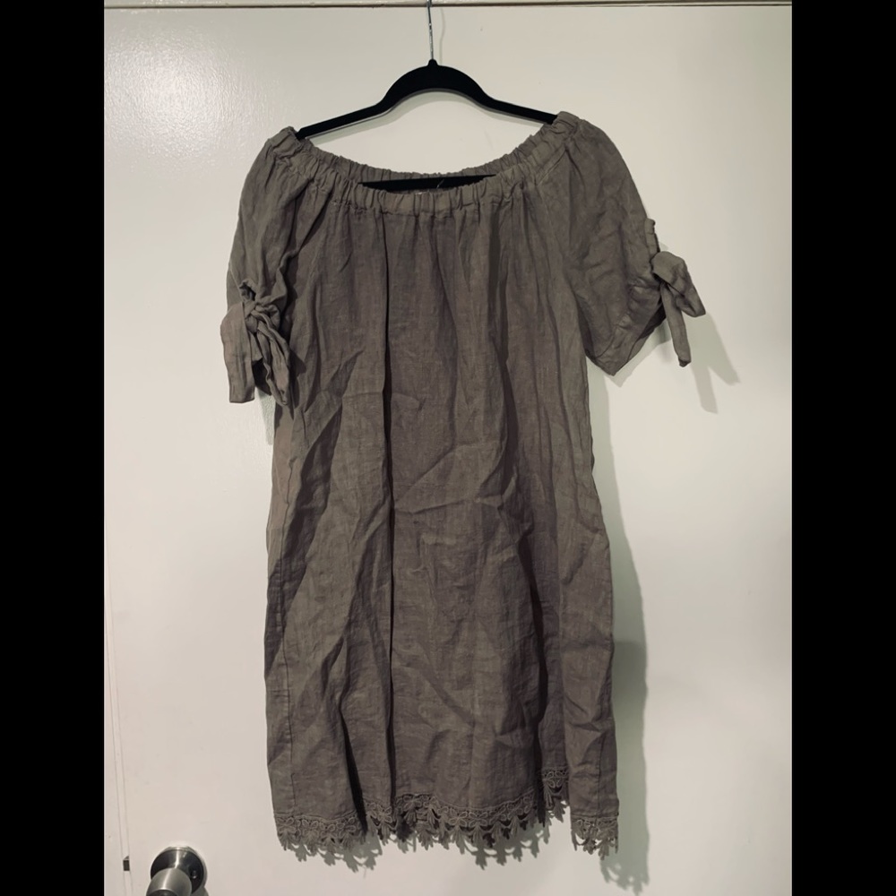 Lungo L’arno off shoulder knit dress medium